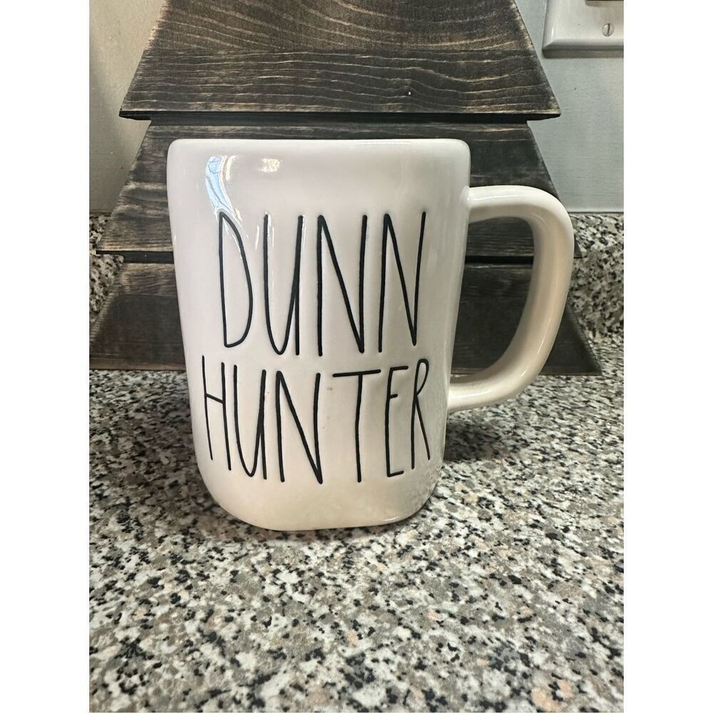Rae Dunn Dunn Hunter Ivory White Artisan Collection Coffee Cup Mug